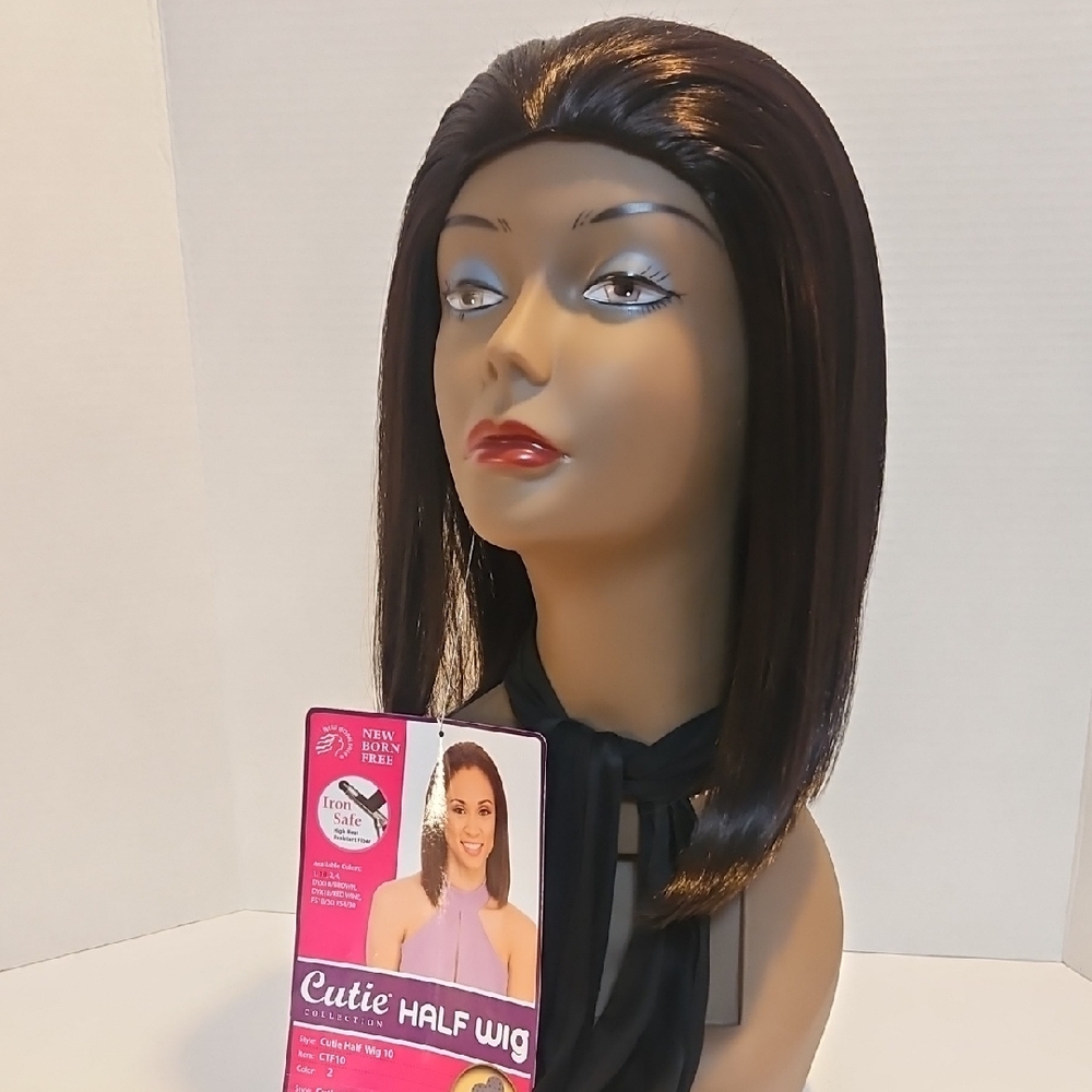 Brown Half Wig